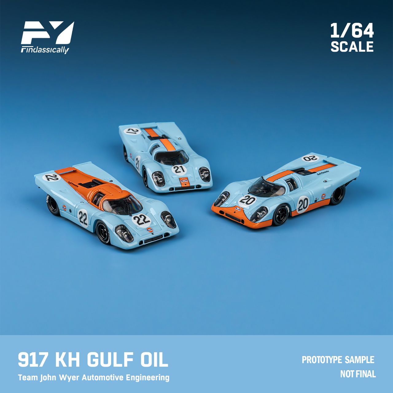 (Preorder) Findclassically 1/64 Porsche 917KH Gulf LeMans
