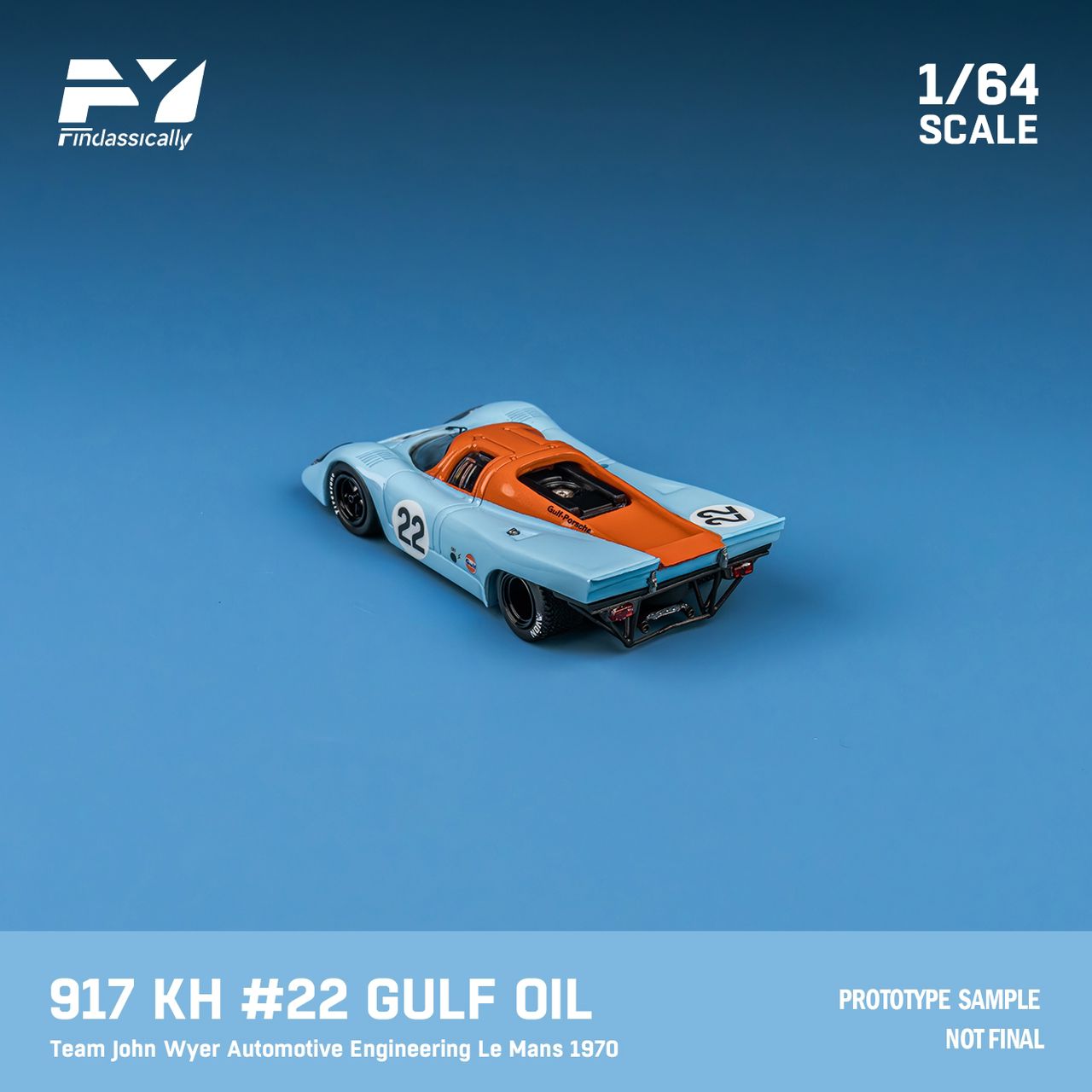 (Preorder) Findclassically 1/64 Porsche 917KH Gulf LeMans