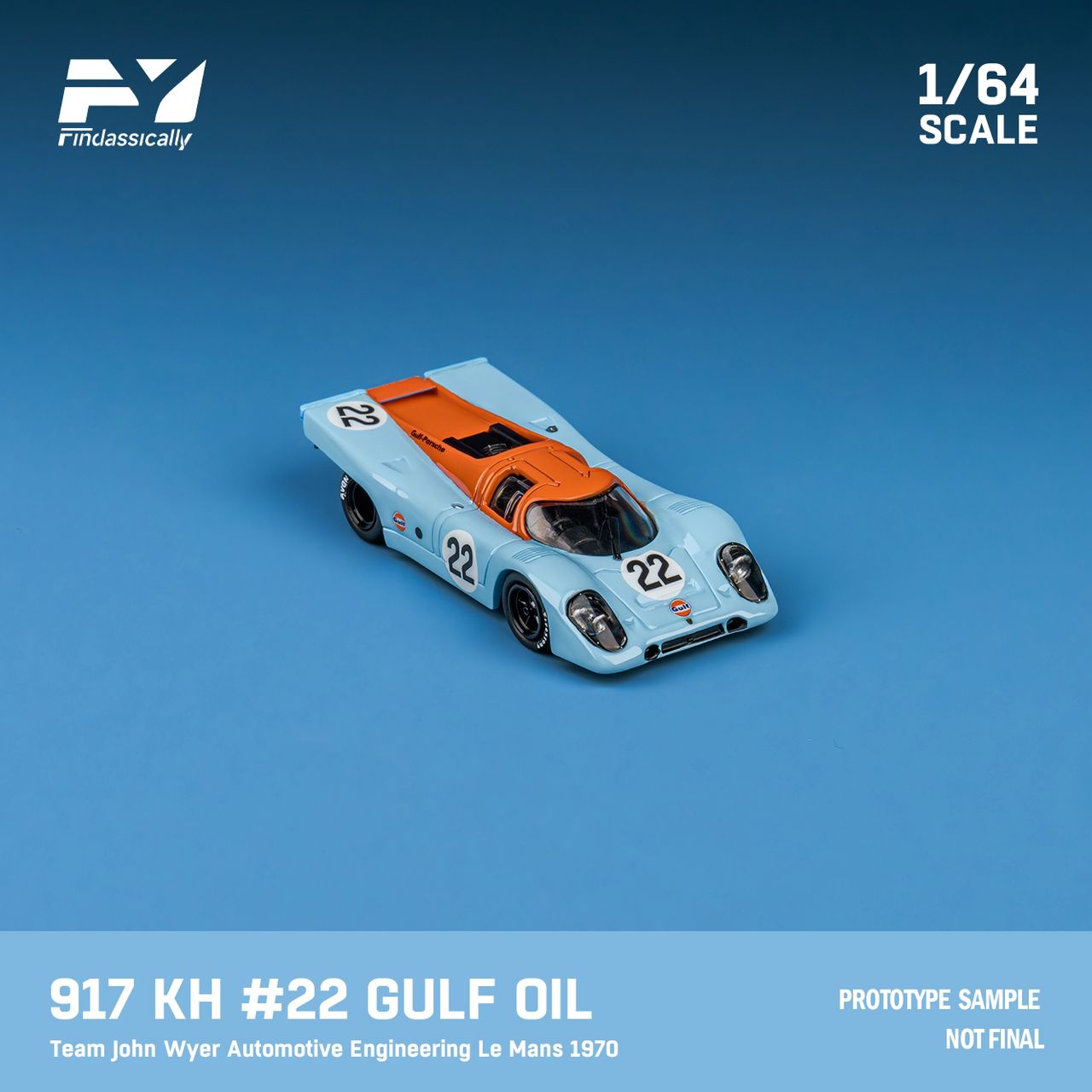 (Preorder) Findclassically 1/64 Porsche 917KH Gulf LeMans