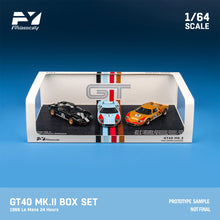 Load image into Gallery viewer, (Preorder) Findclassically 1/64 Ford GT40 Mk.2 1966 LeMans 3 Cars Winners set Limited to 200 sets