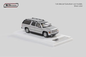 MK Miniatures 1:64 Chevrolet Suburban 2003 Silver