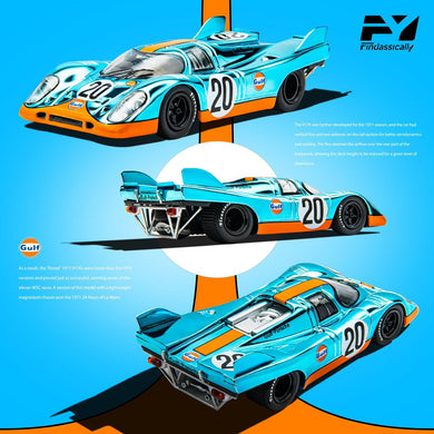 Finclassically 1:64 Porsche 917K Gulf Spectraflame Chrome