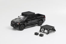 Load image into Gallery viewer, (Pre Order) GCD 1:64 Toyota Tundra Black with Roof rack and trunk tack