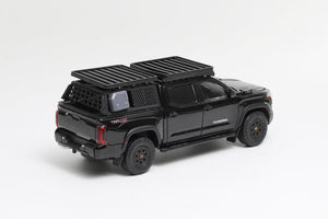 (Pre Order) GCD 1:64 Toyota Tundra Black with Roof rack and trunk tack