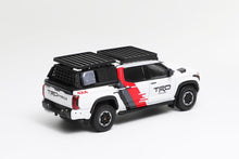 Load image into Gallery viewer, (Pre Order) GCD 1:64 Toyota Tundra White TRD with Roof rack and trunk tack