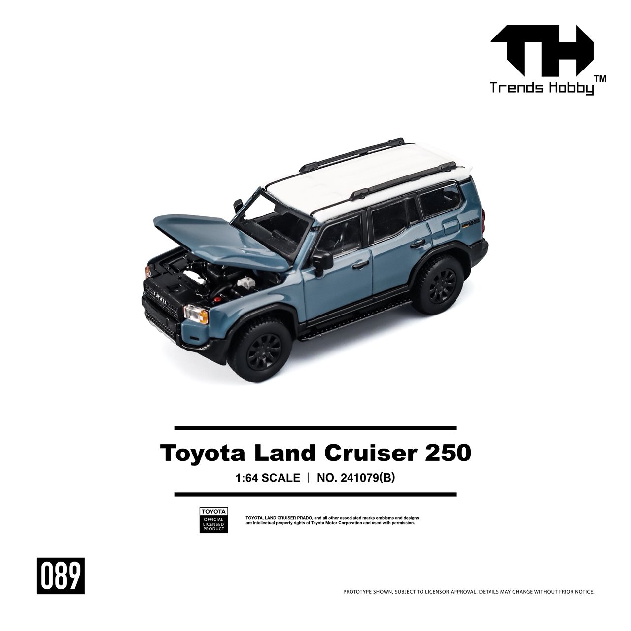 Trends Hobby 1/64 Toyota Land Cruiser Heritage Blue