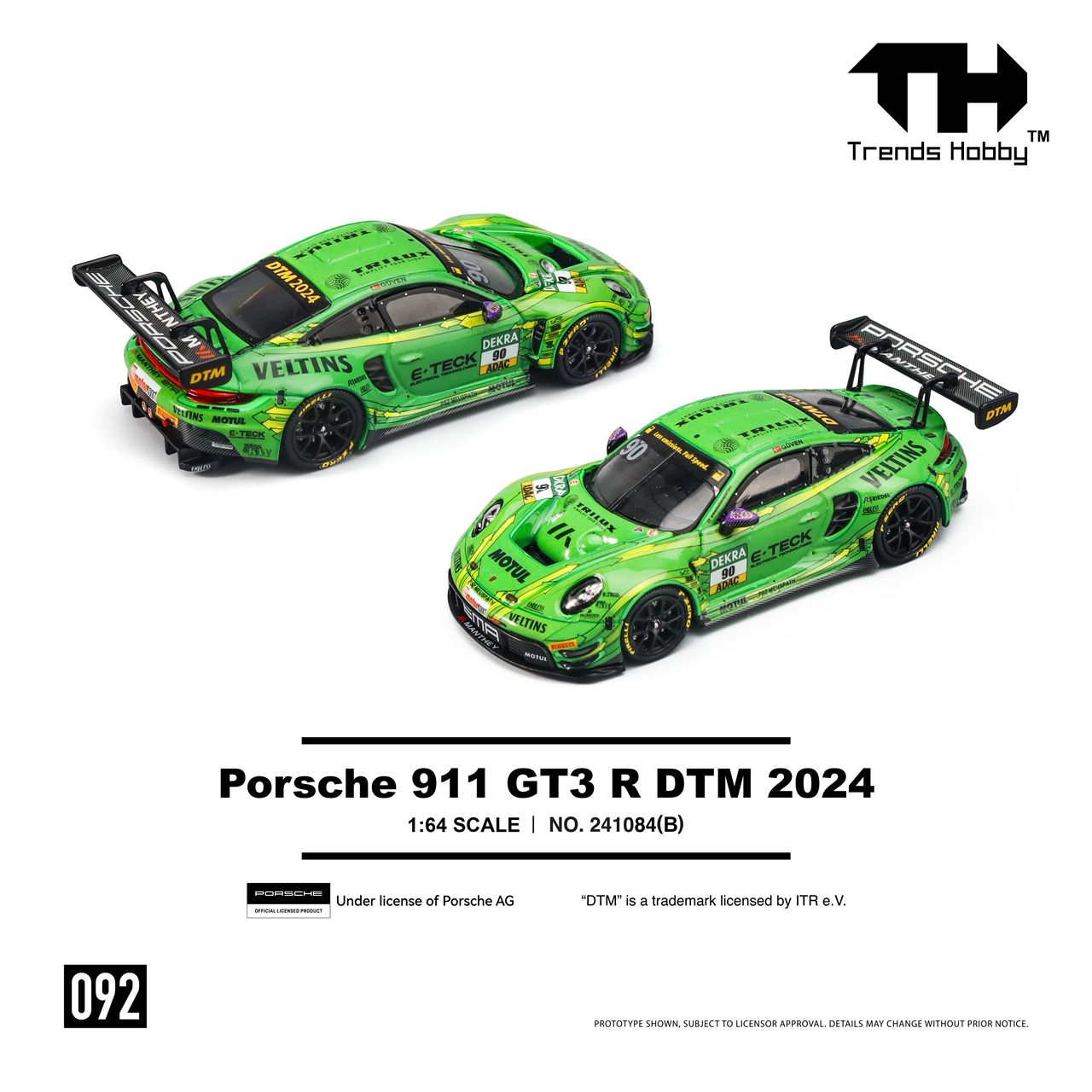 Trends Hobby 1/64 Porsche  911 GT3 R DTM 2024 #90