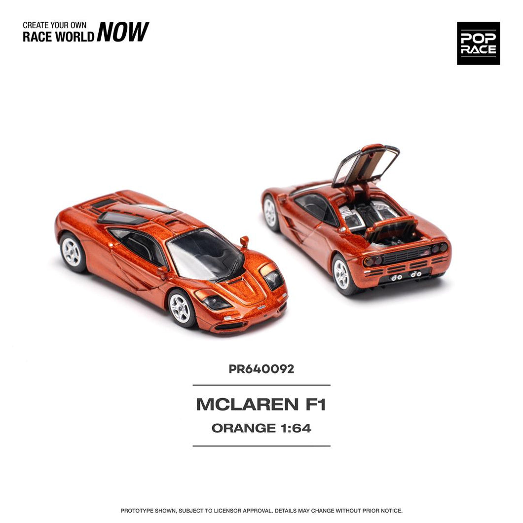 (Pre order) POPRACE 1/64 McLAREN F1 ORANGE