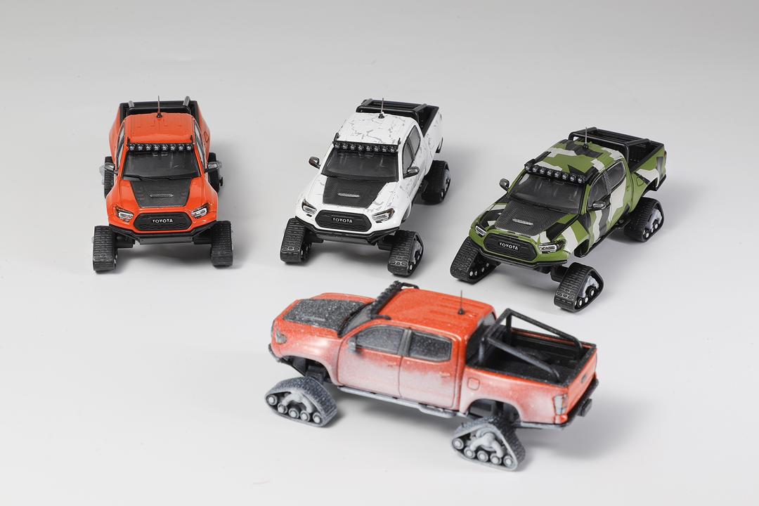 GCD 1/64 Toyota Tacoma Pre-Runner Snow Mobile with tank track