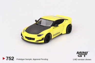 (Preorder) Mini GT 1:64 Nissan Z Pandem – Ikazuchi Yellow – MiJo Exclusives