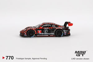 (Preorder) Mini GT 1:64 Porsche 911 GT3 R #9 GTD PRO Pfaff Motorsports IMSA 2023 Sebring 12 Hrs. Winner