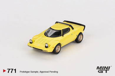 Mini GT 1:64 Lancia Stratos HF Stradale – Giallo Fly Yellow – MiJo Exclusives