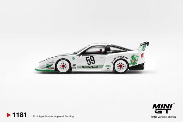Mini GT 1:64 Nissan LB-Super Silhouette 180SX White – DiecastTalk