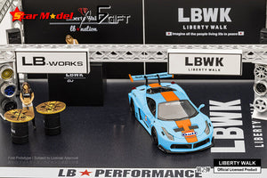 Star Model 1:64 Model Car LBWK LB-Silhouette WORKS 458 GT Alloy Die-Cast- Gulf