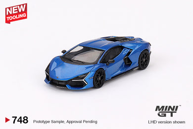 (Preorder) Mini GT 1:64 Lamborghini Revuelto – Blu Eleos – MiJo Exclusives