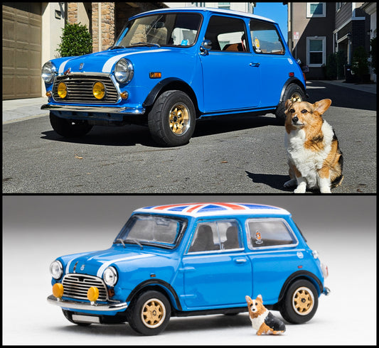 DiecastTalk Exclusive GCD 1/64 Austin Mini 1000 with Corgi
