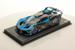 MR Collection 1:18 Bugatti Bolide Blue Carbon Launch Version