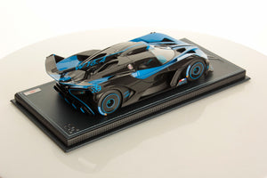 MR Collection 1:18 Bugatti Bolide Blue Carbon Launch Version