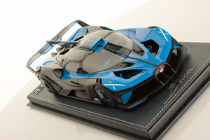 MR Collection 1:18 Bugatti Bolide Blue Carbon Launch Version