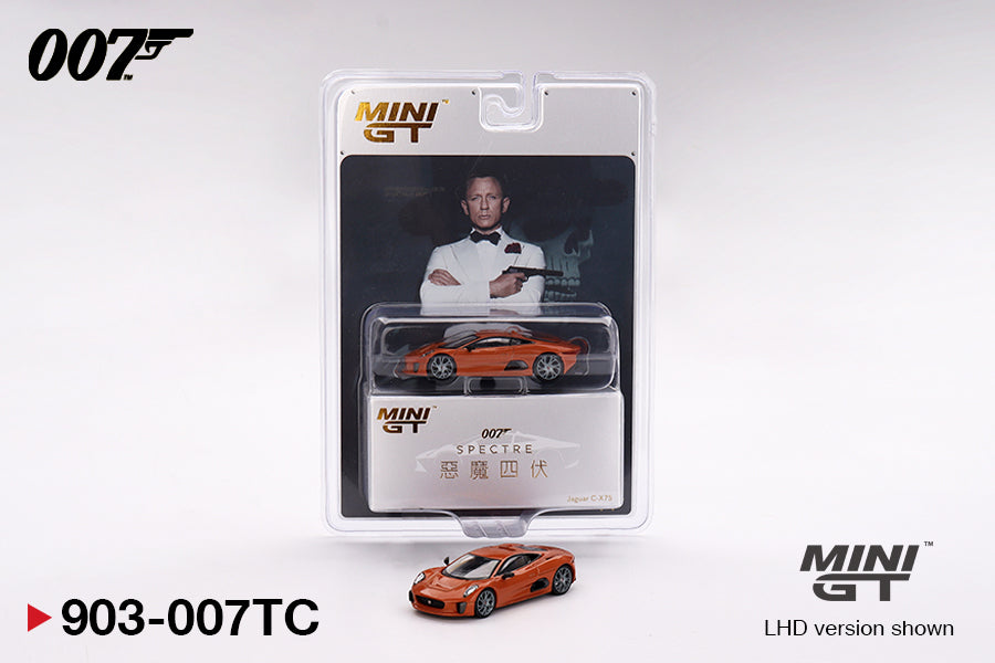 Mini GT 1:64 Jaguar C-X75 James Bond 007 Spectre Limited Edition