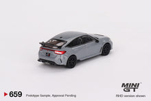 Load image into Gallery viewer, (Preorder) Mini GT 1:64 Honda Civic Type R 2023 – Sonic Gray Pearl – MiJo Exclusives