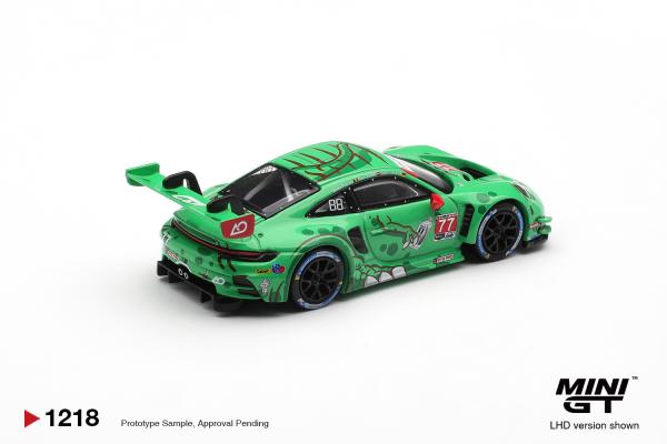 Mini GT 1:64 Porsche 911 GT3 R (992) #77 AO Racing 2025 IMSA Sebring 12 Hrs Class Winner