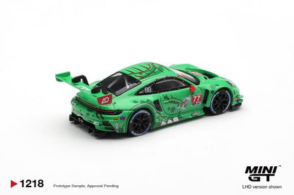Mini GT 1:64 Porsche 911 GT3 R (992) #77 AO Racing 2025 IMSA Sebring 12 Hrs Class Winner