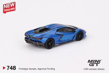 Load image into Gallery viewer, (Preorder) Mini GT 1:64 Lamborghini Revuelto – Blu Eleos – MiJo Exclusives