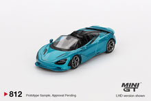 Load image into Gallery viewer, (Preorder) Mini GT 1:64 McLaren 750S Spider Belize Blue