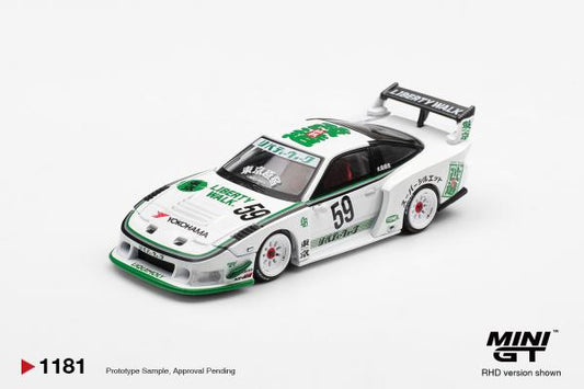 Mini GT 1:64 Nissan LB-Super Silhouette 180SX White
