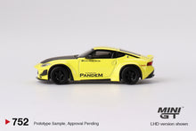 Load image into Gallery viewer, (Preorder) Mini GT 1:64 Nissan Z Pandem – Ikazuchi Yellow – MiJo Exclusives