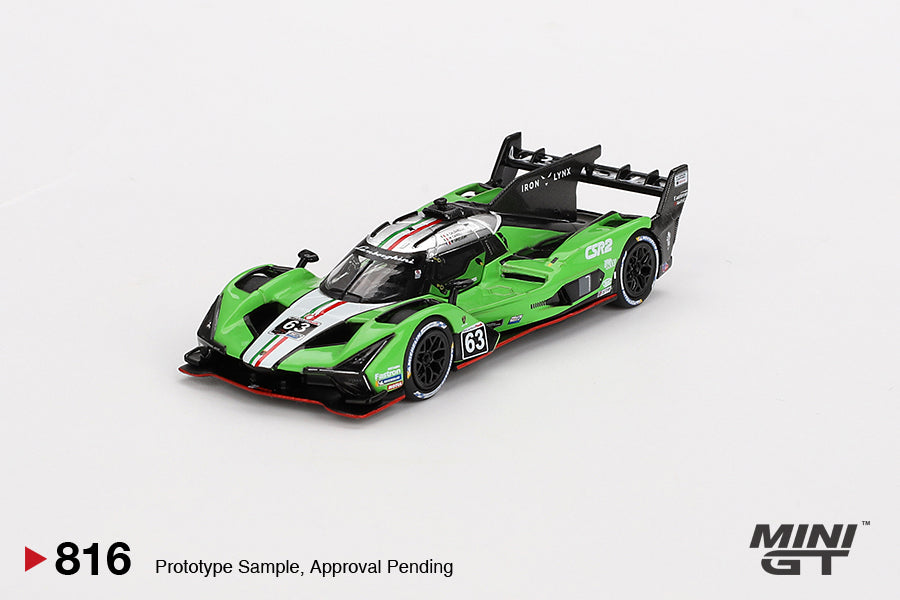 Mini GT 1:64 Lamborghini SC63 #63 Iron lynx 2024 IMSA Sebring 12 Hrs