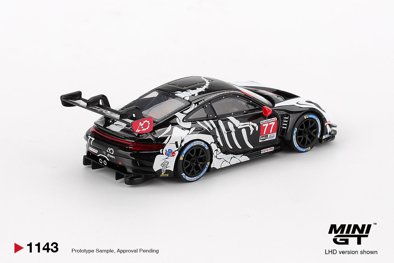 MiniGT 1:64 Porsche 911 GT3 R #77 AO Racing 2025 IMSA Petit Le