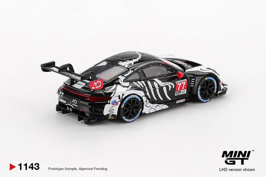 MiniGT 1:64 Porsche 911 GT3 R #77 AO Racing 2025 IMSA Petit Le Mans