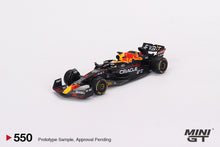 Load image into Gallery viewer, Mini GT 1:64 Oracle Red Bull Racing RB18 #1 Max Verstappen 2022 Monaco Grand Prix 3rd Place – MiJo Exclusives