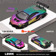 Load image into Gallery viewer, Starmodel 1:64 Lamborghini Aventador LBWK Magic Purple