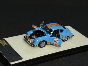 (Pre Order) PGM 1:64 Porsche 356 Gulf FULL OPEN diecast