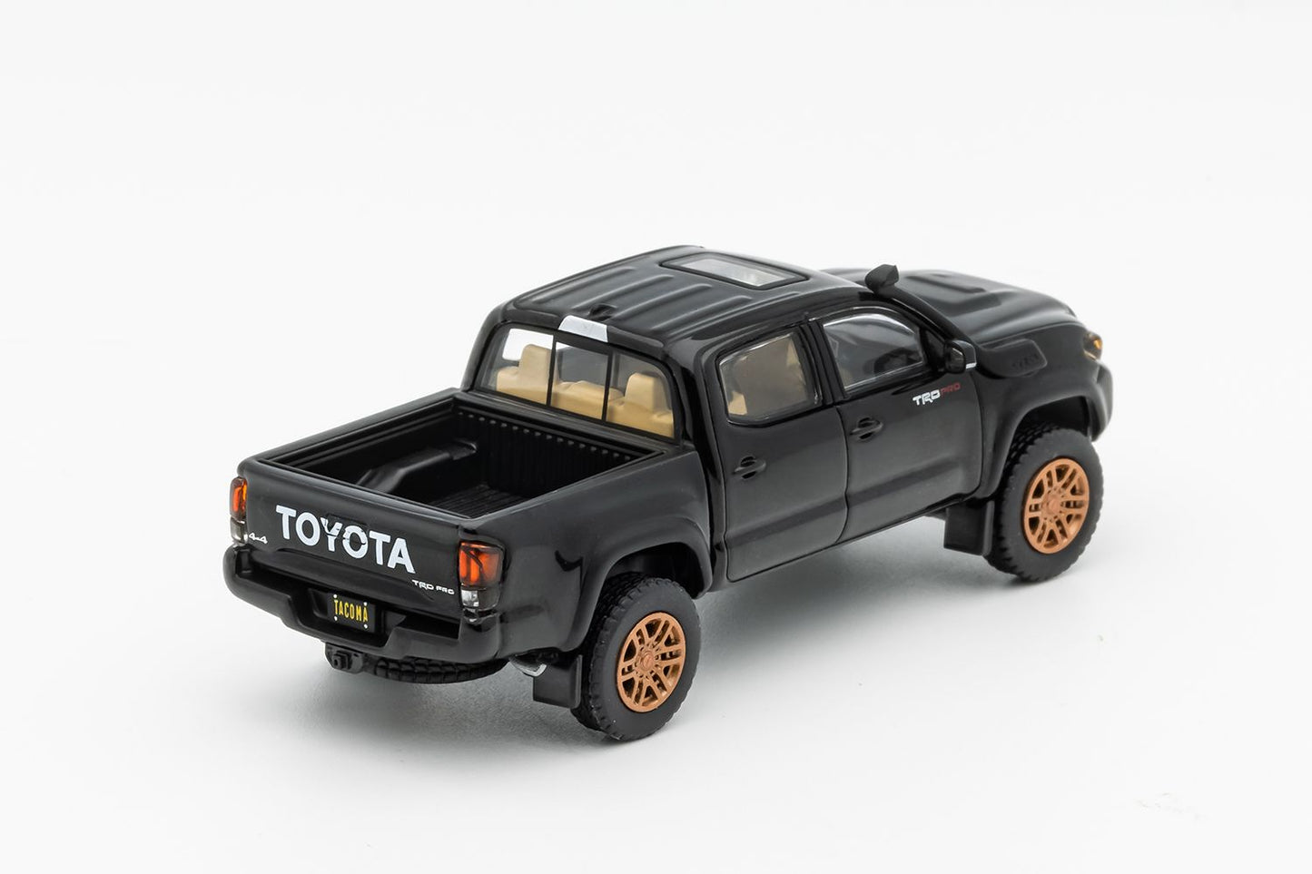 GCD US Exclusive 1/64 Toyota Tacoma TRD PRO Black with Roll Bar+ Spotlights Ltd 500pcs