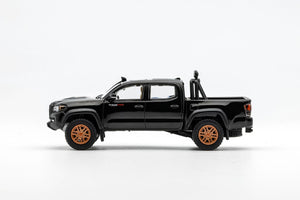 GCD US Exclusive 1/64 Toyota Tacoma TRD PRO Black with Roll Bar+ Spotlights Ltd 500pcs