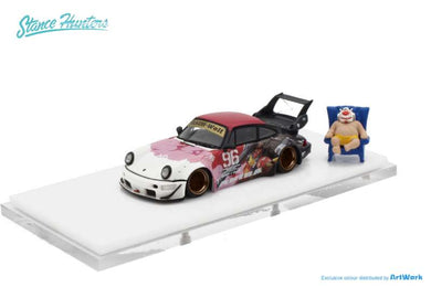 Street Hunters 1/64 Porsche RWB 964 Akiba with figure