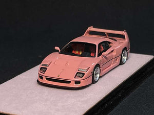 (Pre Order) PGM 1:64 Ferrari F40 Pink Diecast full open Limited Edition
