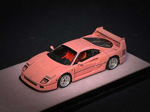 (Pre Order) PGM 1:64 Ferrari F40 Pink Diecast full open Limited Edition