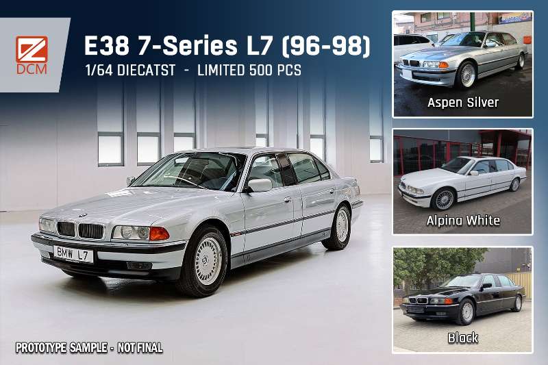 (Pre Order) DCM 1:64 BMW E38 7 Series L7 Limo