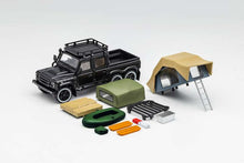 Load image into Gallery viewer, (Preorder) GCD 1:64 Land Rover Defender 6x6 pick up with camper &amp; accessories