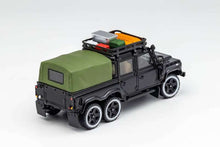 Load image into Gallery viewer, (Preorder) GCD 1:64 Land Rover Defender 6x6 pick up with camper &amp; accessories