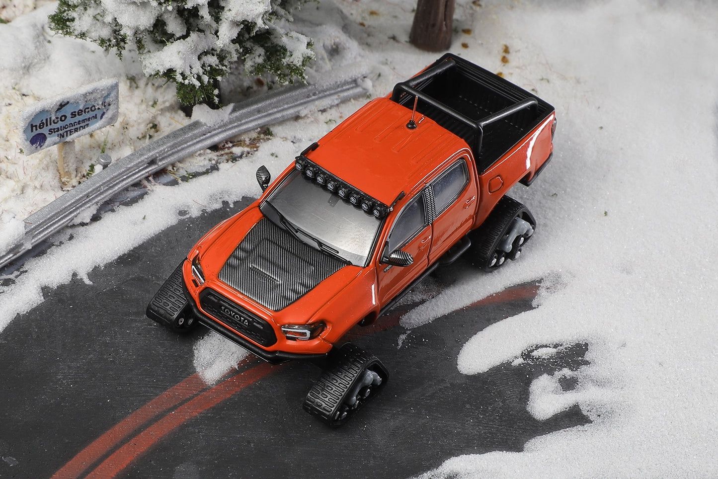 GCD 1/64 Toyota Tacoma Pre-Runner Snow Mobile with tank track