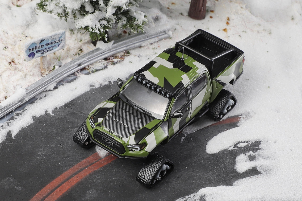 GCD 1/64 Toyota Tacoma Pre-Runner Snow Mobile with tank