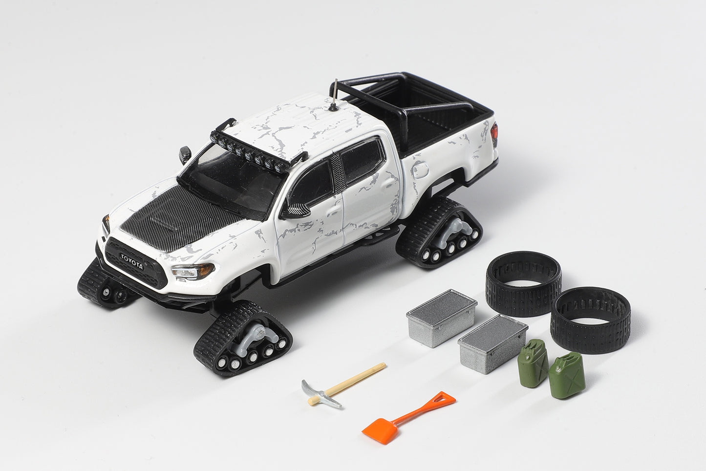 GCD 1/64 Toyota Tacoma Pre-Runner Snow Mobile with tank track
