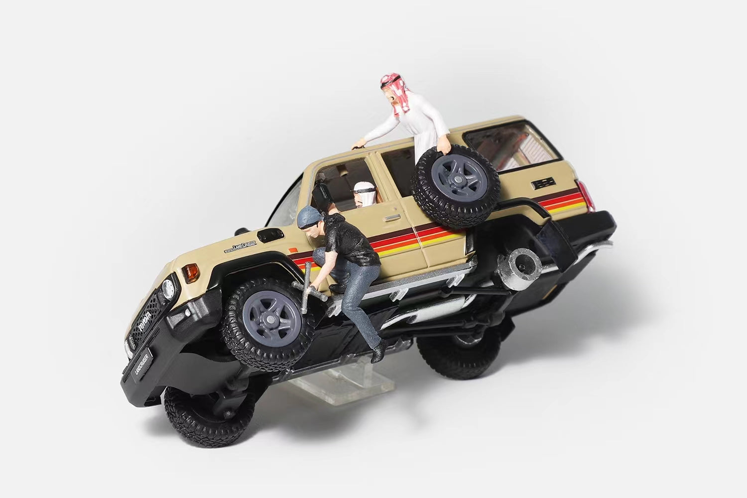DiecastTalk Arab Exclusive Ver.2 1/64 Toyota Land Cruiser 70 series wi
