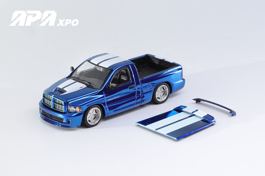 GCD Shoom Dodge Ram SRT10 Blue Chrome 1:64 Diecast APAxpo Exclusive